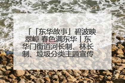 「东华故事」碧波映翠嶂 春色满东华丨东华门街道河长制、林长制、垃圾分类主题宣传如火如荼中