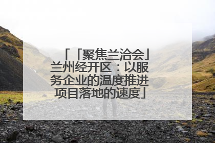 「聚焦兰洽会」兰州经开区：以服务企业的温度推进项目落地的速度
