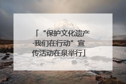 “保护文化遗产·我们在行动”宣传活动在泉举行