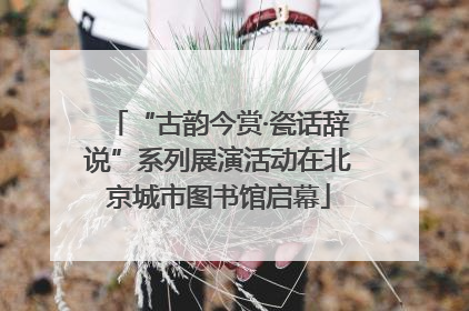 “古韵今赏·瓷话辞说”系列展演活动在北京城市图书馆启幕