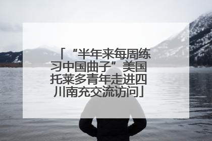 “半年来每周练习中国曲子”美国托莱多青年走进四川南充交流访问