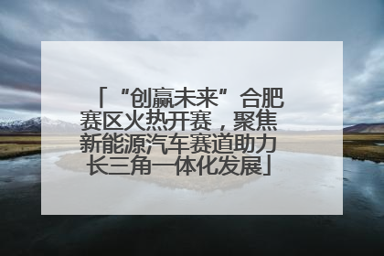 “创赢未来”合肥赛区火热开赛，聚焦新能源汽车赛道助力长三角一体化发展