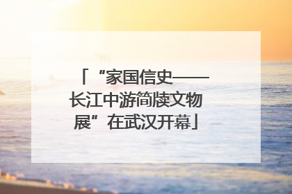 “家国信史——长江中游简牍文物展”在武汉开幕