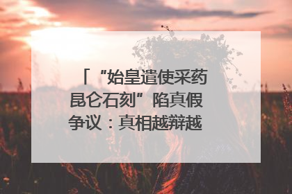 “始皇遣使采药昆仑石刻”陷真假争议：真相越辩越明｜新京报专栏