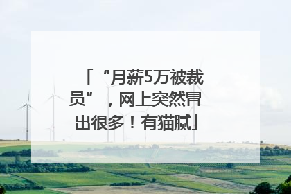 “月薪5万被裁员”，网上突然冒出很多！有猫腻
