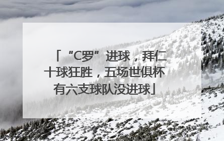 “C罗”进球，拜仁十球狂胜，五场世俱杯有六支球队没进球