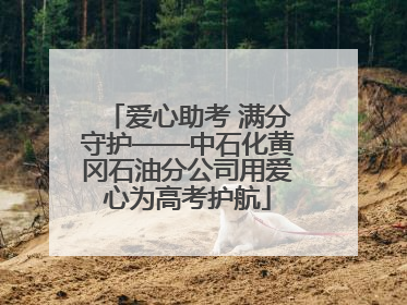 爱心助考 满分守护——中石化黄冈石油分公司用爱心为高考护航