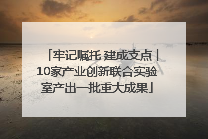牢记嘱托 建成支点丨10家产业创新联合实验室产出一批重大成果