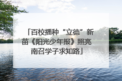 百校播种“立德”新苗《阳光少年报》照亮南召学子求知路