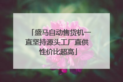 盛马自动售货机一直坚持源头工厂直供 性价比超高