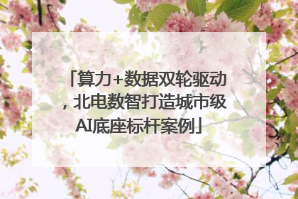 算力+数据双轮驱动，北电数智打造城市级AI底座标杆案例