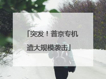 突发！普京专机遭大规模袭击