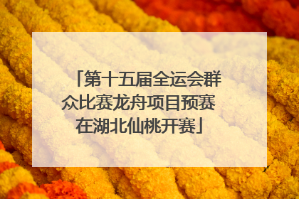 第十五届全运会群众比赛龙舟项目预赛在湖北仙桃开赛