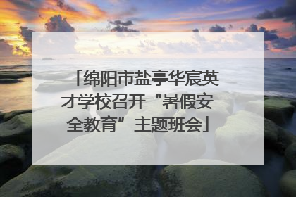 绵阳市盐亭华宸英才学校召开“暑假安全教育”主题班会