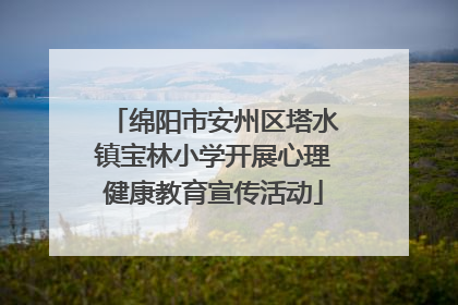 绵阳市安州区塔水镇宝林小学开展心理健康教育宣传活动