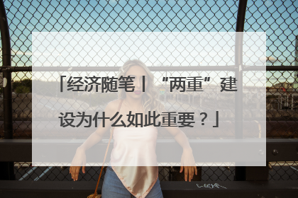 经济随笔丨“两重”建设为什么如此重要？