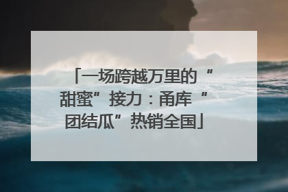 一场跨越万里的“甜蜜”接力：甬库“团结瓜”热销全国