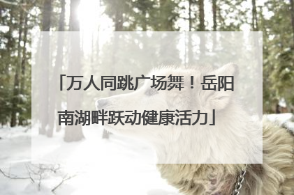 万人同跳广场舞！岳阳南湖畔跃动健康活力