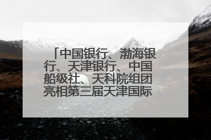 中国银行、渤海银行、天津银行、中国船级社、天科院组团亮相第三届天津国际航运展 输出航运服务“中国方案”