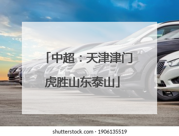 中超：天津津门虎胜山东泰山