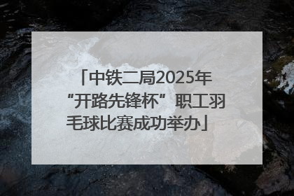 中铁二局2025年“开路先锋杯”职工羽毛球比赛成功举办