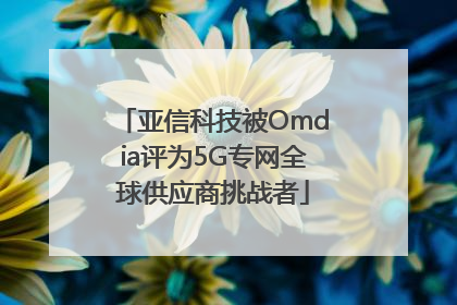 亚信科技被Omdia评为5G专网全球供应商挑战者