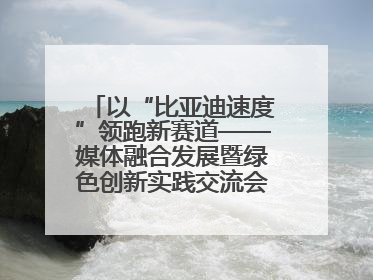 以“比亚迪速度”领跑新赛道——媒体融合发展暨绿色创新实践交流会首站走进比亚迪