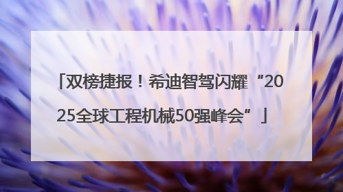 双榜捷报！希迪智驾闪耀“2025全球工程机械50强峰会”