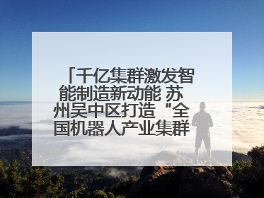 千亿集群激发智能制造新动能 苏州吴中区打造“全国机器人产业集群第一区”
