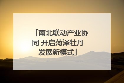 南北联动产业协同 开启菏泽牡丹发展新模式