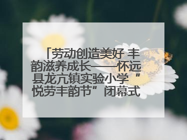 劳动创造美好 丰韵滋养成长——怀远县龙亢镇实验小学“悦劳丰韵节”闭幕式圆满举行