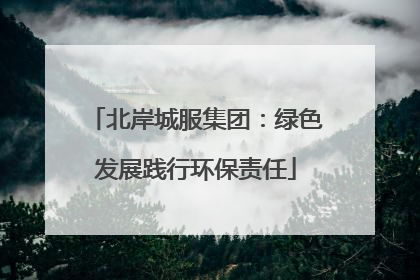 北岸城服集团：绿色发展践行环保责任