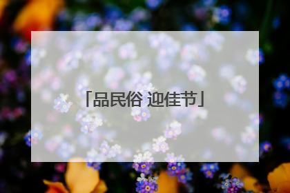 品民俗 迎佳节