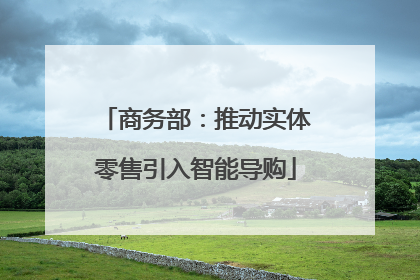 商务部：推动实体零售引入智能导购
