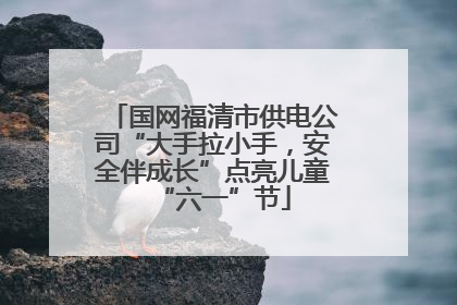 国网福清市供电公司“大手拉小手，安全伴成长”点亮儿童“六一”节
