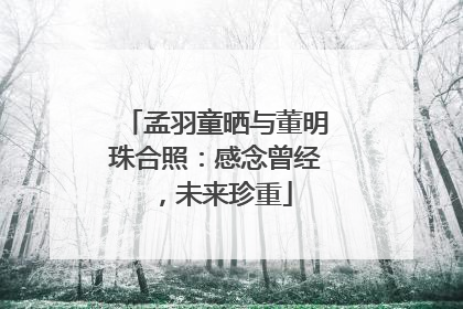 孟羽童晒与董明珠合照：感念曾经，未来珍重