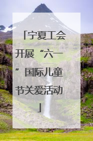 宁夏工会开展“六一”国际儿童节关爱活动