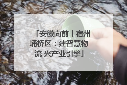 安徽向前丨宿州埇桥区：建智慧物流 兴产业引擎