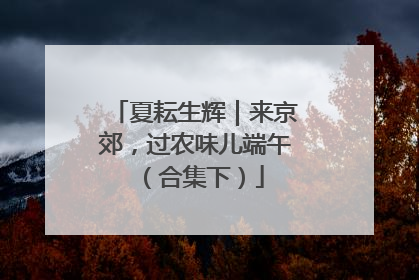 夏耘生辉｜来京郊，过农味儿端午（合集下）