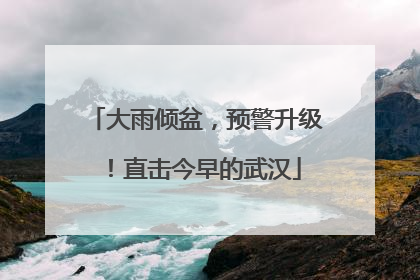 大雨倾盆，预警升级！直击今早的武汉