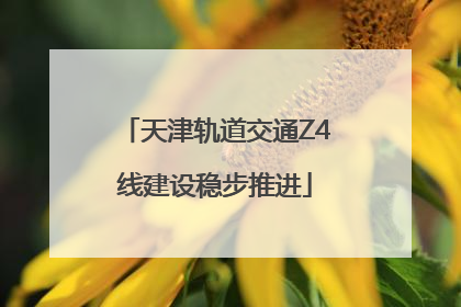 天津轨道交通Z4线建设稳步推进