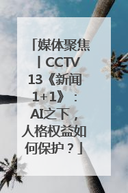 媒体聚焦丨CCTV13《新闻1+1》：AI之下，人格权益如何保护？