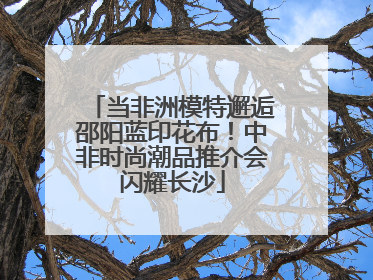 当非洲模特邂逅邵阳蓝印花布！中非时尚潮品推介会闪耀长沙
