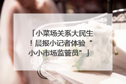 小菜场关系大民生！晨报小记者体验“小小市场监管员”