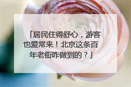 居民住得舒心，游客也爱常来！北京这条百年老街咋做到的？
