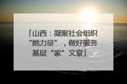 山西：凝聚社会组织“她力量”，做好服务基层“家”文章
