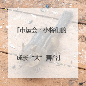 市运会：小将们的成长“大”舞台