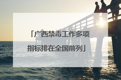 广西禁毒工作多项指标排在全国前列