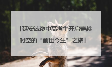 延安诚邀中高考生开启穿越时空的“前世今生”之旅