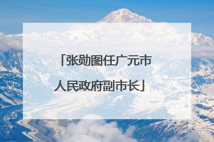 张勋图任广元市人民政府副市长